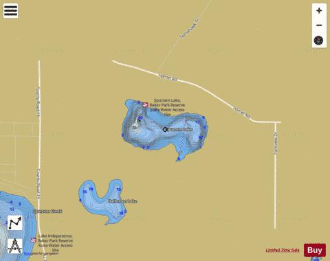 Spurzem depth contour Map - i-Boating App