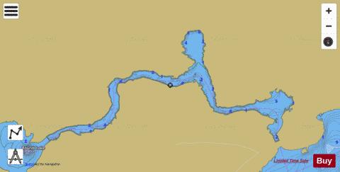 Clausens depth contour Map - i-Boating App