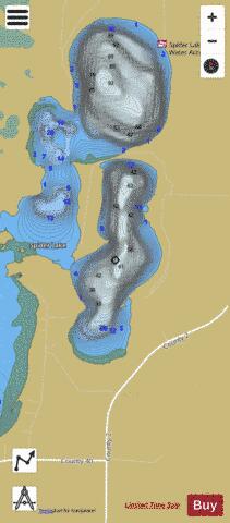 Spider (East Bay) depth contour Map - i-Boating App