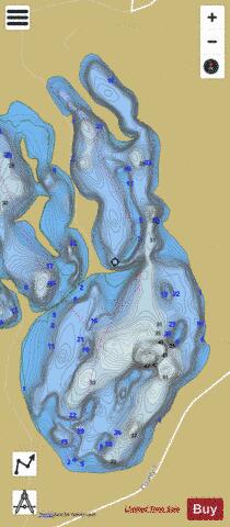 Mantrap (East Basin) depth contour Map - i-Boating App