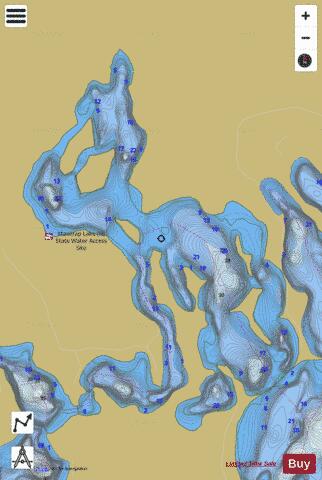 Mantrap (Middle Basin depth contour Map - i-Boating App