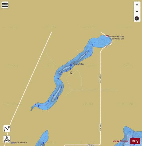 Moran depth contour Map - i-Boating App