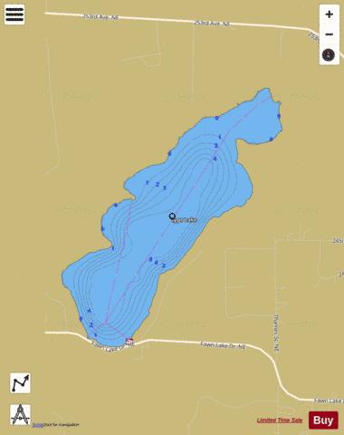 Typo depth contour Map - i-Boating App