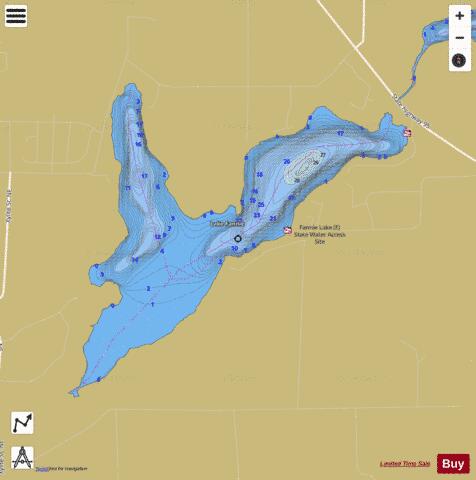 Fannie depth contour Map - i-Boating App