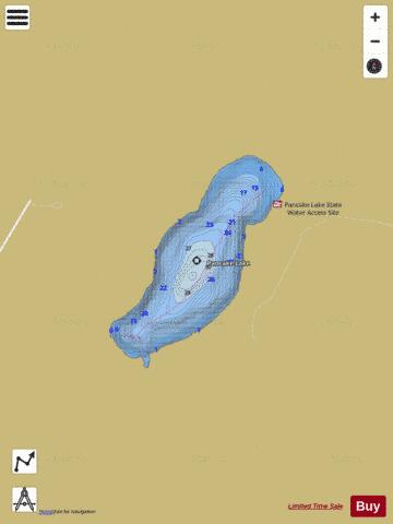 Pancake depth contour Map - i-Boating App