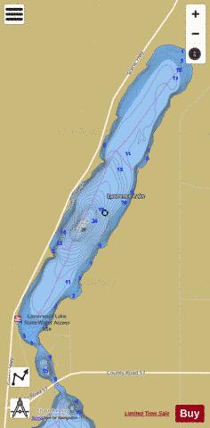 Lawrence depth contour Map - i-Boating App