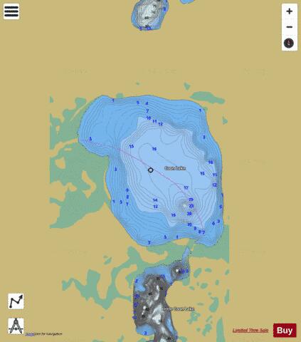 Coon depth contour Map - i-Boating App