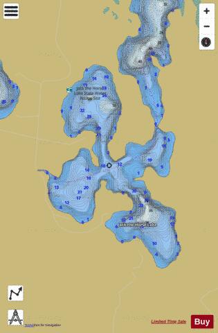 Jack the Horse (South) depth contour Map - i-Boating App