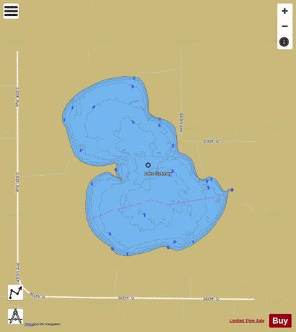 Flahtery depth contour Map - i-Boating App