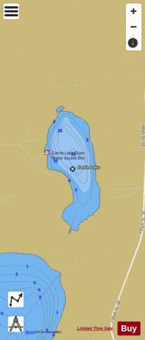 Carrie depth contour Map - i-Boating App