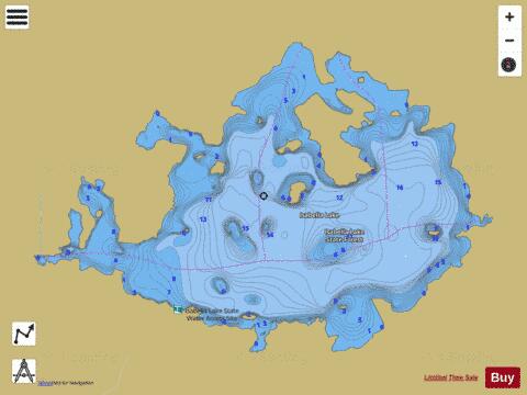 Isabella depth contour Map - i-Boating App