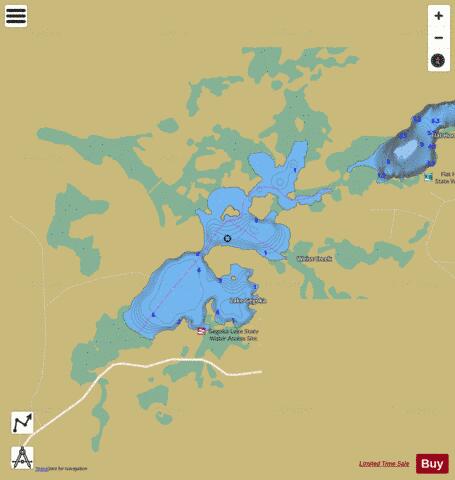 Gegoka depth contour Map - i-Boating App