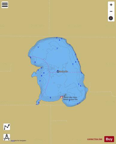 Rock depth contour Map - i-Boating App
