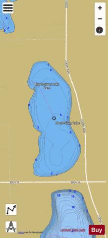 North Silver depth contour Map - i-Boating App