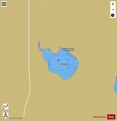 Arvilla depth contour Map - i-Boating App