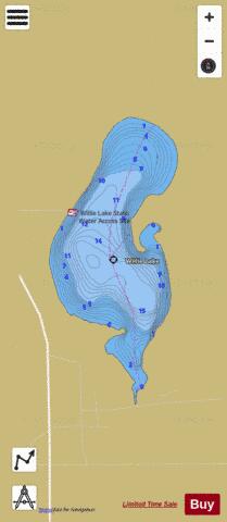 Willie depth contour Map - i-Boating App