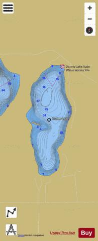Dunns depth contour Map - i-Boating App