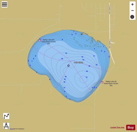 Ripley (west portion) depth contour Map - i-Boating App