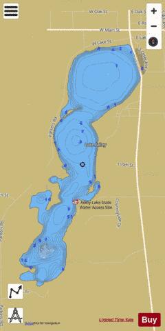Adley depth contour Map - i-Boating App