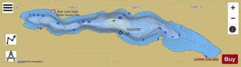 Bear depth contour Map - i-Boating App