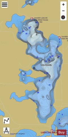 Franklin depth contour Map - i-Boating App
