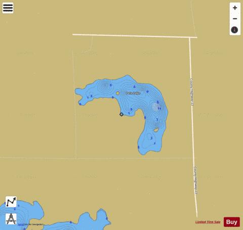 Pete depth contour Map - i-Boating App