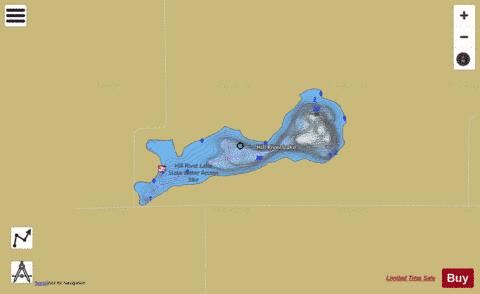 Hill River depth contour Map - i-Boating App