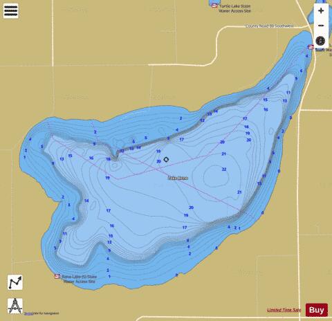 Reno depth contour Map - i-Boating App