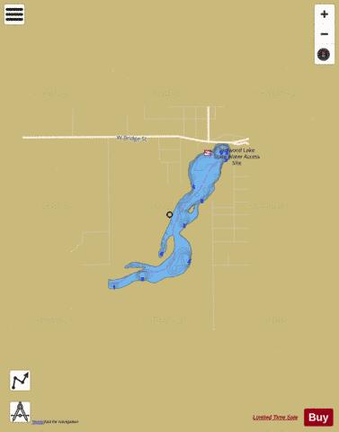 Redwood depth contour Map - i-Boating App