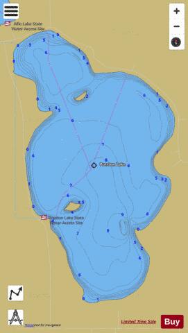 Preston depth contour Map - i-Boating App