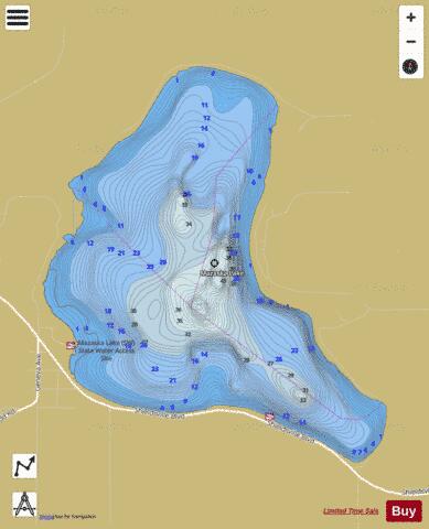 Mazaska depth contour Map - i-Boating App