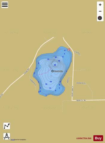 Hunt depth contour Map - i-Boating App