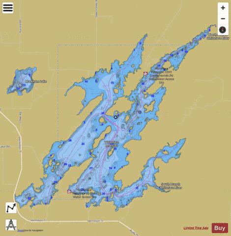 Whiteface Reservoir depth contour Map - i-Boating App