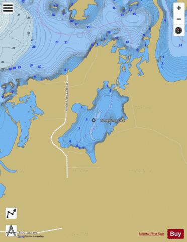 Flowage depth contour Map - i-Boating App