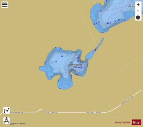Lower Comstock depth contour Map - i-Boating App
