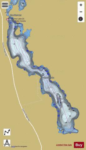 Wynne depth contour Map - i-Boating App
