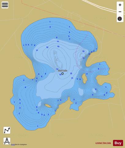 Sand depth contour Map - i-Boating App