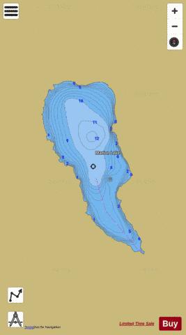 Marion depth contour Map - i-Boating App