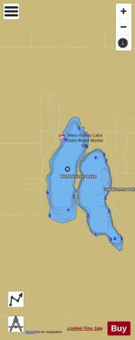 West Hunter depth contour Map - i-Boating App