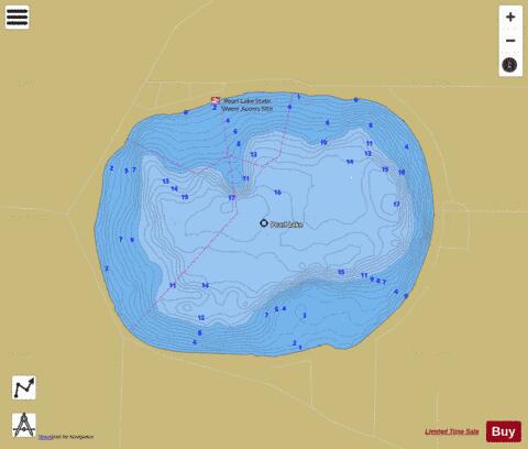 Pearl depth contour Map - i-Boating App