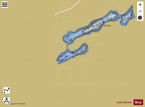 Rossier depth contour Map - i-Boating App