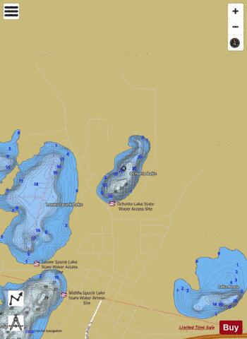 Ochotto depth contour Map - i-Boating App