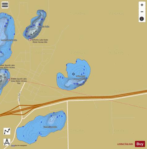 Anna depth contour Map - i-Boating App