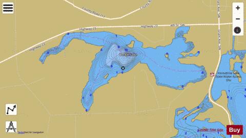 Becker depth contour Map - i-Boating App