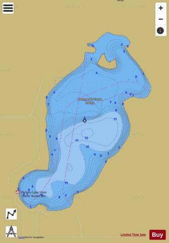 Perkins depth contour Map - i-Boating App