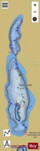Big Swan depth contour Map - i-Boating App