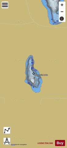Mountain depth contour Map - i-Boating App