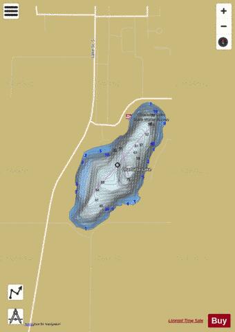 Charlotte depth contour Map - i-Boating App