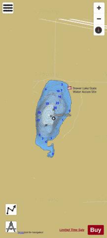 Dower depth contour Map - i-Boating App
