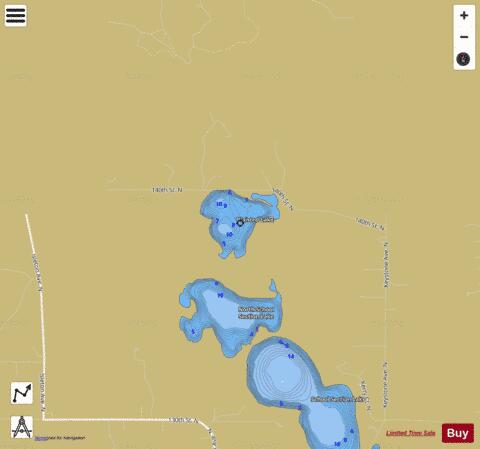 Plaisted depth contour Map - i-Boating App